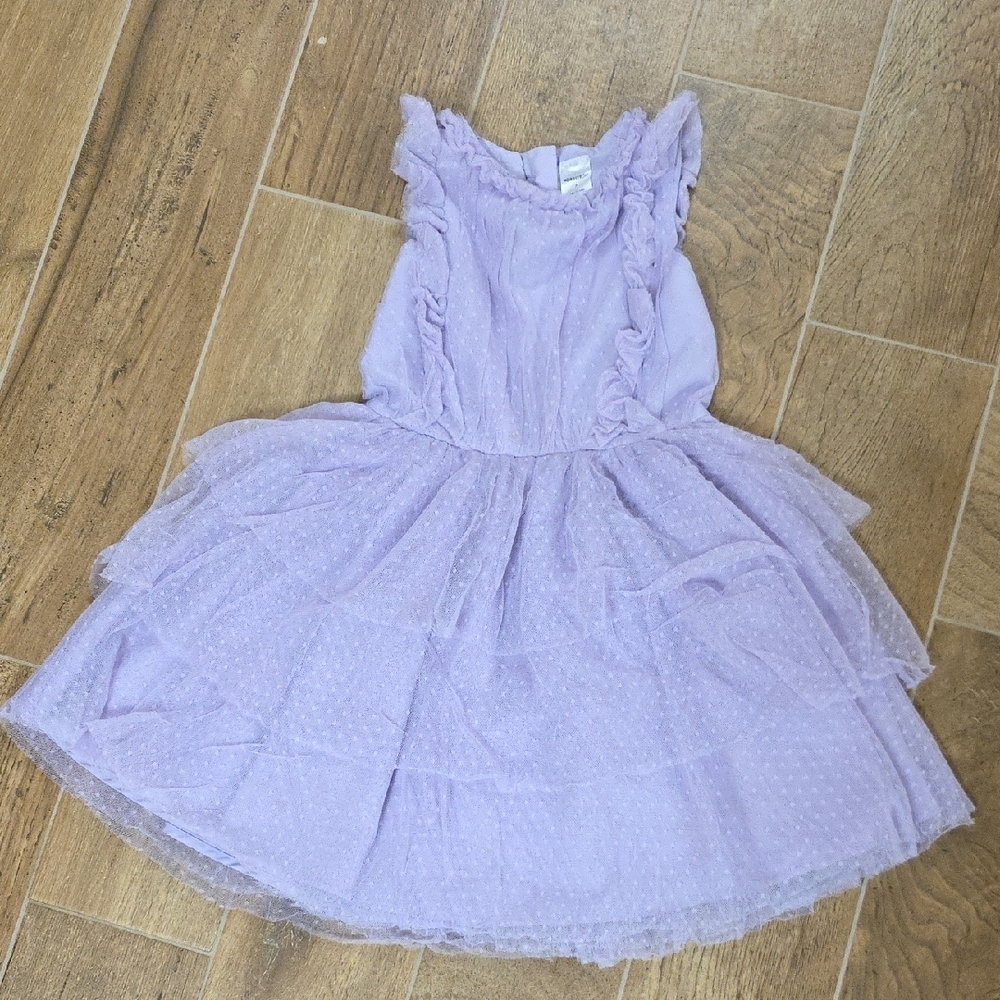 Girl's Nordstrom Lavender Ruffle Tulle Dress